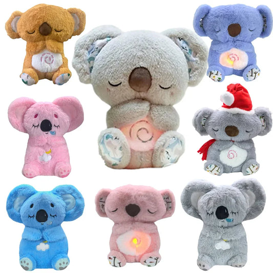 Peluche de Koala relajante para aliviar la ansiedad, con luces, compañero para dormir. Peluche Musical Relajante para Bebé