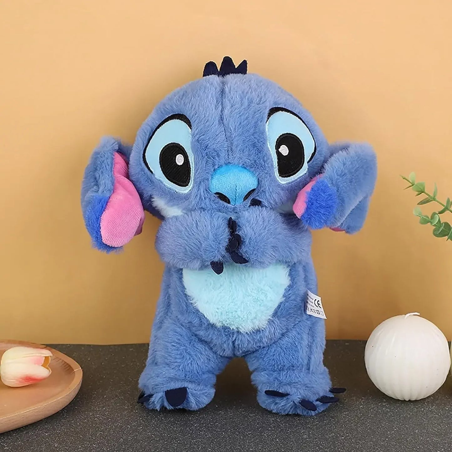 Lilo&Stitch Peluches Juguete con Música Relajante Compañero de Sueño Juguete de Sonido y Luz Regalo