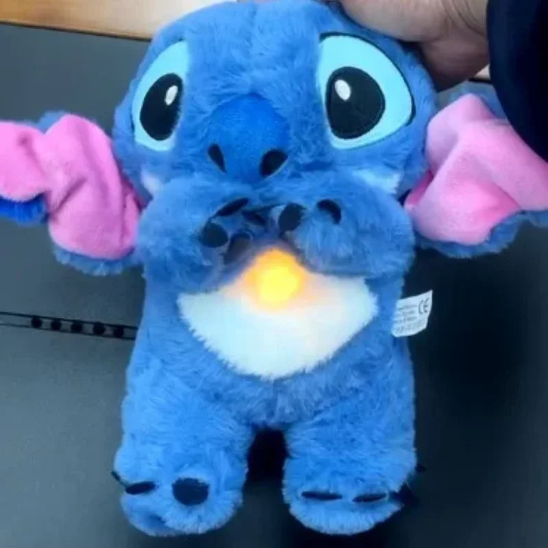 Lilo&Stitch Peluches Juguete con Música Relajante Compañero de Sueño Juguete de Sonido y Luz Regalo